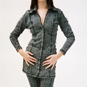 Luna Del Pinal Overdyed Pin Dress